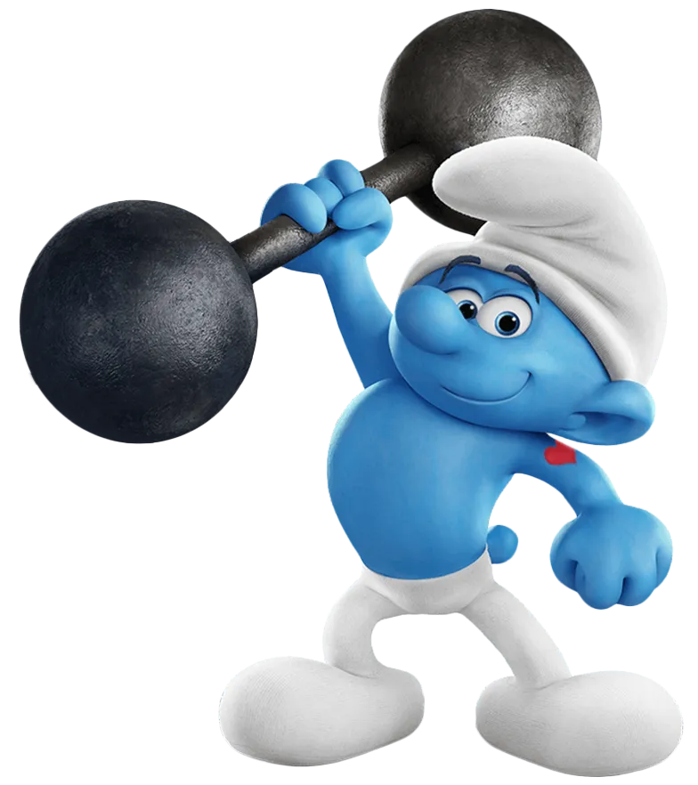 Smurfs Brainy Smurf, glasses, nerdy character, free png